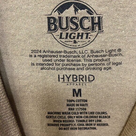 Busch Light Deer Hunting Logo T-Shirt Medium - Picture 4 of 4